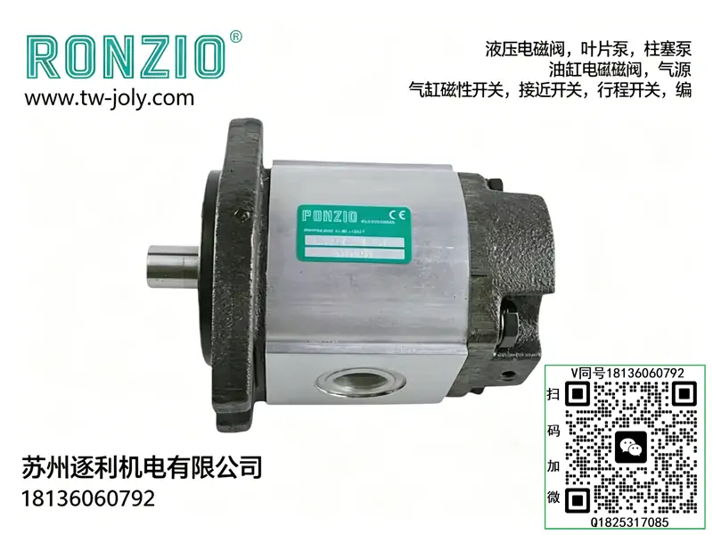 RONZIO 01ZAG78C400D 高压齿轮泵 高容积效率低噪音重载液压泵