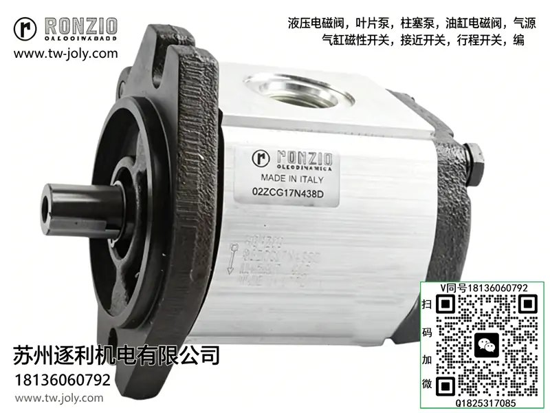 RONZIO 罗茨 01ZAG08C401D 齿轮泵 意大利原装高压液压油泵