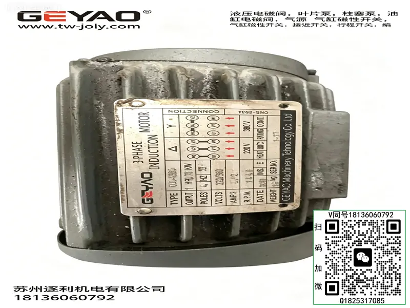 GEYAO马达C01/02/03/05-43B0液压站油泵HP电机0.75/1.5/2.2/3.7KW